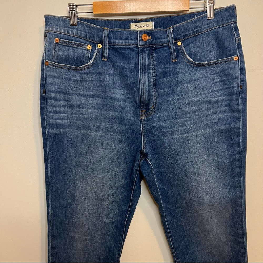 Women’s Madewell Blue Jeans Perfect Vintage Crop Jean Western Denim Classic - Picture 2 of 7